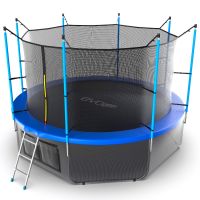 Батут EVO JUMP Internal 12ft (Blue) с нижней сеткой